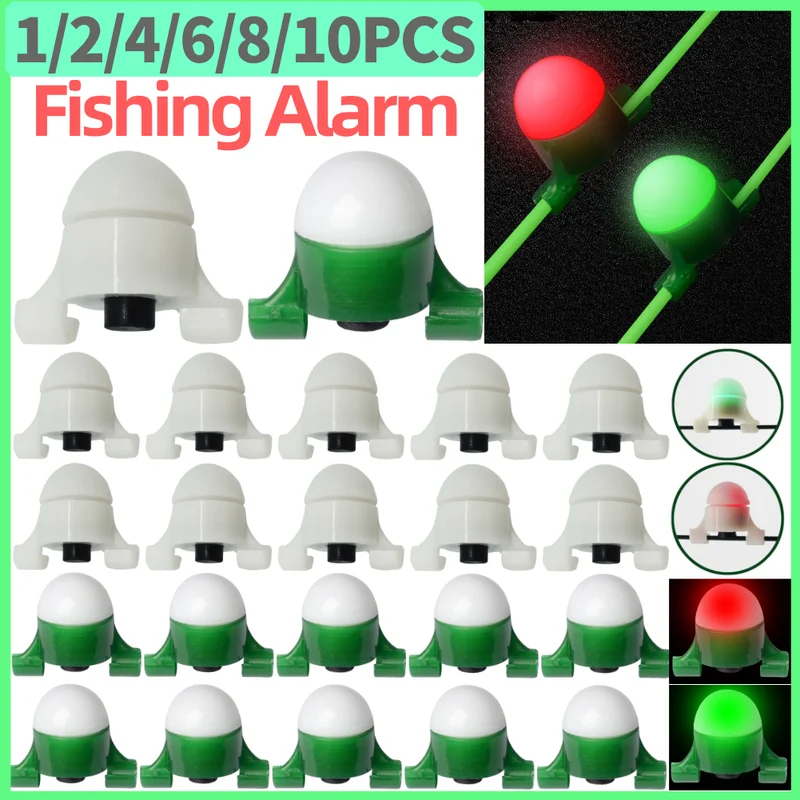 Bite Indicator - 2-8pcs LED Night Fishing Alarm Light