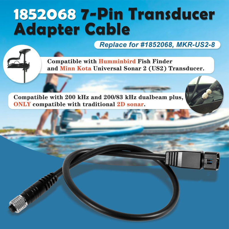 1852068 MKR-US2-8 7-Pin Adapte - đánh giá và giá Fish Finder Transducer