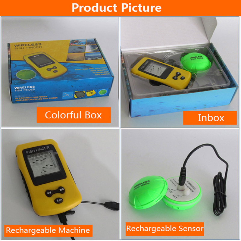 Brand New Colorful Wireless Fi - đánh giá và giá Fish Finder Transducer